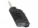 Laboratory connector: 4mm banana | plug | 36A | 30VAC | 60VDC | black
