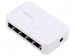 Switch Ethernet | DC socket,RJ45 socket x5 | PnP,PoE (PoE) | white
