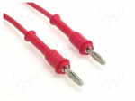 Test lead | 70VDC | 33VAC | 20A | banana plug 4mm,both sides | Len: 1m