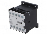 Contactor: 4-pole | NC + NO x3 | 24VDC | 9A | for DIN rail mounting