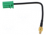 Cable | GT16 female | black | straight | 0.12m