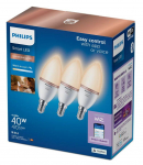 Philips Smart WiZ 40W C37 E14 gudrā LED spuldze  90CRI 2700-6500K TW  929002448736 8720169210332