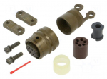 Connector: military | plug | female | PT/451 | 7.5A | 600V | PIN: 6 | olive