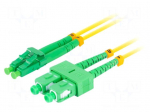 Fiber patch cord | LC/APC,SC/APC | 1m | 9/125um | LSZH | green | yellow