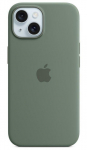 Back panel cover Apple - iPhone 15 Silicone Case with MagSafe - Cypress