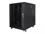 Servers Lanberg  Rack cabinet 19" free-standing 15U/600x800 (flat pack), black |