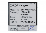 1500mAh for Prestigio MultiPhone 4322 Duo