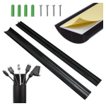 Uued tooted // Aluminiowa listwa maskująca do kabli Maclean, 62x20x750mm, czarna, MC-814 B