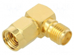 Connector: SMA | socket | angled | PTFE