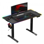 Huzaro Hero 8.2 Electric RGB Gaming Desk, Black