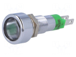 Indicator: LED | flat | 24&divide;28VDC | 24&divide;28VAC | Cutout: &Oslash;8.2mm | IP67