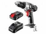 Drill/driver | battery | drilling,screwdriving | 18VDC | 44Nm