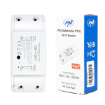 PNI SafeHome PT10 WiFi smart relay, ON / OFF 230V 10A output, internet control, Tuya Smart mobile application, integration into smart scenarios and automations with other Tuya compatible products