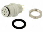 Connector: circular | 620 | 63V | 1A | PIN: 8 | socket | female | THT | IP67