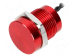 Switch: piezoelectric | Pos: 2 | SPST-NO | 0.2A/24VAC | 0.2A/24VDC