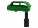 Adapter | 4A | green | Tip diameter: 10mm | Socket size: 4mm | MGP