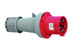 CEE-kontakt, IP44, 63A, 3-polig, 230V, 6h, bla