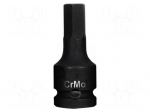 Socket: hex key-bit | impact | HEX 19mm | 1/2" | bit socket