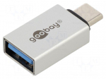Adapter | OTG,USB 3.0 | USB A socket,USB C plug | gold-plated