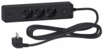 SCHNEIDER ELECTRIC UNICA SYSTEM+ EXTENSION CORD - 3M 3X SUKO + 2X USB - BLACK