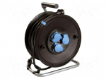 Extension lead | H07RN-F | 3G2.5mm2 | 25m | rubber | black | 16A