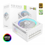 Gamemax PSU | RGB 1050G WH | 1050 W | Gold | White | Full Modular