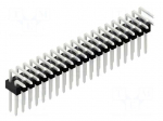 Connector: pin strips | pin header | male | PIN: 40 | THT | 3A | 250V | 2x20