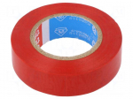 Electrically insulated tape | PVC | W: 50mm | L: 25m | red