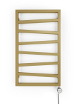 TOWEL HEATER EL. ZIGZAG+MOA ANODIC GOLD