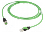 Cable: for sensors/automation | PIN: 4 | 2m | 60VDC | 1.5A | Cores: 4 | PUR