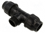 Splice terminal: clamping | for PE pipes | Plast | Medium: water