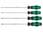 Screwdriver: universal-set | Phillips,Pozidriv&reg;,slot | 3pcs.