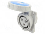 Connector: AC supply 3-phase | socket | female | 32A | 230VAC | IP67