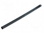 Heat shrink sleeve | 2: 1 | 9.53mm | L: 1.2m | black | polyolefine