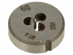 Threading die | M1,4 | metric,right hand thread | 0.3 | H: 5mm
