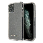 Guess GUHCN58PCGLSI Glitter Hardcase for iPhone 11 Pro / silver