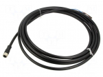 Cable: for sensors/automation | PIN: 4 | M12 female | straight | 5m