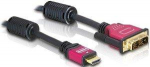 DeLOCK adapter HDMI A St> DVI plug 2 m