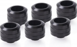 Alphacool Eiszapfen PRO 16mm HardTube Fitting G1 / 4 - Deep Black Sixpack, connection