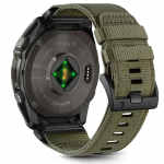 Tech-Protect Nylon Classic viedpulksteņa siksniņa priek&scaron; Garmin Fenix 5X/5X Plus/6X/6X Pro/7X/8 (51 mm) | neilons | zaļa