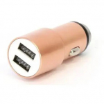Omega OUCC2MBL automa&scaron;īnas lādētājs | 10.5W | USB-A | rozā zelts