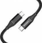 Philips DLC5206C|00 datu pārraides un uzlādes vads | USB-C uz USB-C | 2m | melns