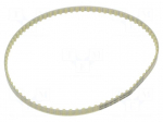 Timing belt | T10 | W: 10mm | H: 4.5mm | Lw: 800mm | Tooth height: 2.5mm