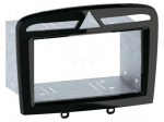 Radio frame | Peugeot | 2 DIN | black