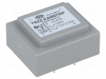 Transformer: encapsulated | 0.6VA | 230VAC | 12V | 0.05A | Mounting: PCB