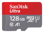 SanDisk Ultra microSD 128GB + SD-adapt.