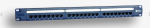 EMITERNET PANEL 19", 24XRJ45 UTP CAT.6 (1U) WITH SHELF, BLUE (POE)