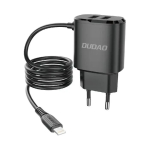Dudao A2ProL tīkla lādētājs | 12W | USB-A, Lightning | Lightning vads komplektā | melns