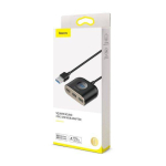 Baseus ruudukujuline &uuml;mmargune USB-adapter USB 3.0 / 3x USB 2.0 / 1m