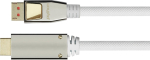 Python DisplayPort 1.4 ja HDMI 2.0 kaabel nailonist valge 3m
